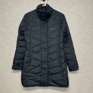 Marmot Varma Down Jacket S Womens 700 Fill Faux Fur Hood Black M901070